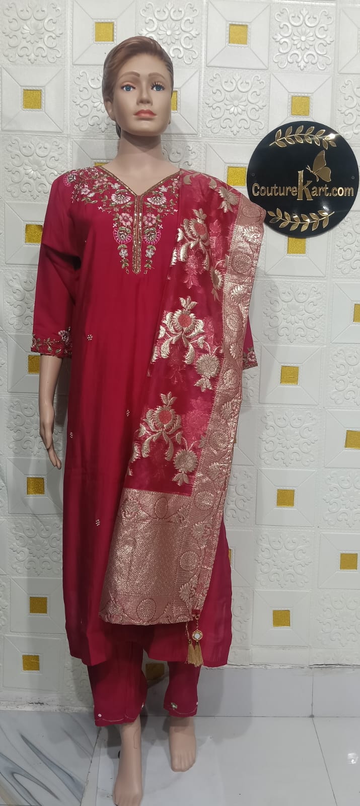 Cotton Three pcs suit